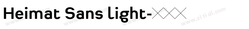 Heimat Sans light字体转换